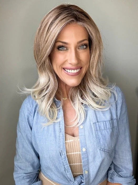 Diva | SALE 50% | Heat Friendly Synthetic Extended Lace Front (Mono Part) Wig by Ellen Wille | CANDY BLONDE ROOTED