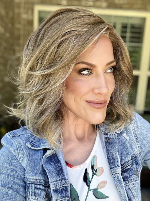 Vero | SALE 35% | Heat Friendly Synthetic Lace Front (Lace Part) Wig by René of Paris | ICE BLOND