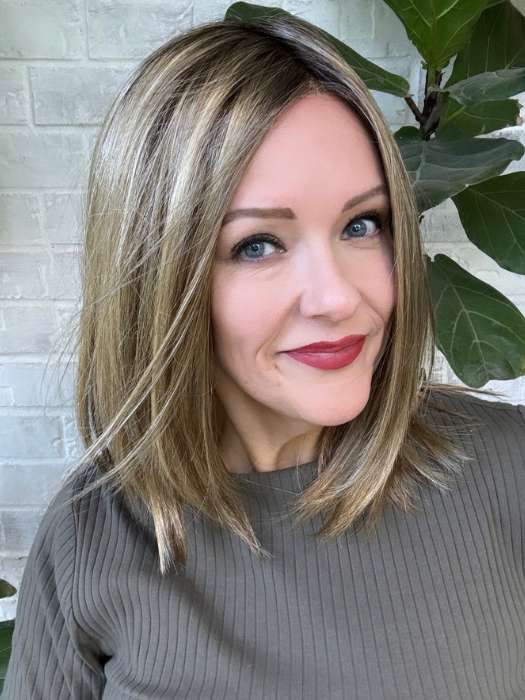 Sutton | SALE 40% | Synthetic Lace Front (Mono Top) Wig by Estetica | 14/26H DARK HIGHLIGHTED BLONDE