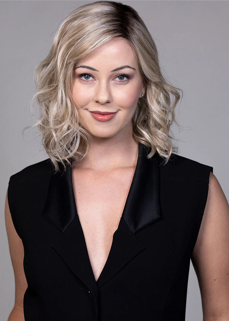 Amaretto E | SALE 35% | Heat Friendly Synthetic Extended Lace Front Wig by Belle Tress | BUTTERBEER BLONDE