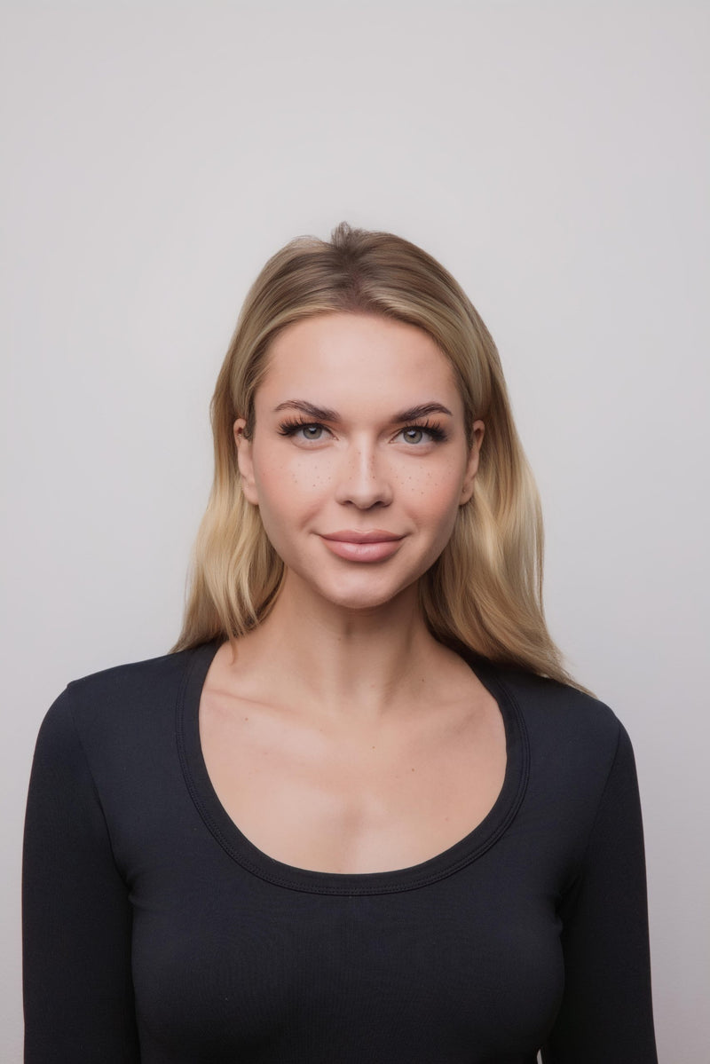 Medium Wavy TP (Top Piece) Mono  | Heat Friendly Synthetic Lace Front Top Piece by Amore
