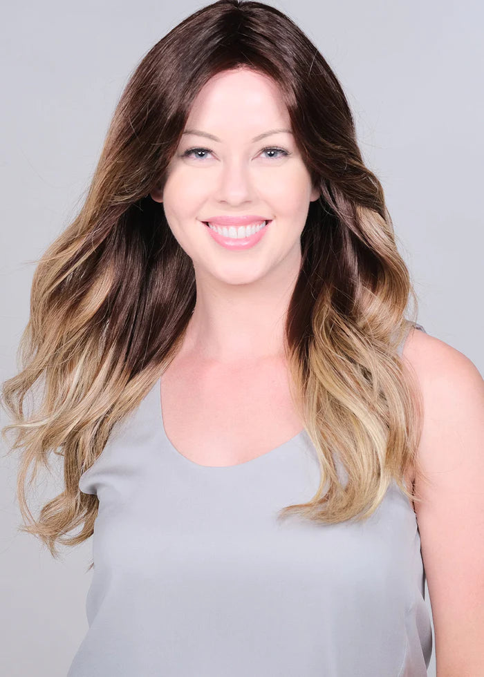 Peerless 22 Balayage | SALE | Heat Friendly Synthetic Lace Front Wig (Centre Mono) by Belle Tress | PEACH BELLINI BALAYAGE & CEYLON BALAYAGE