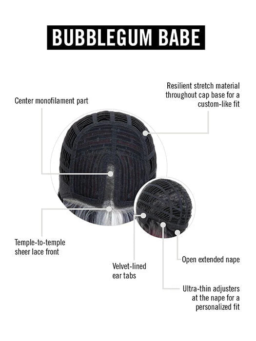 Bubblegum Babe | Extended Lace Front Heat Friendly Synthetic Wig (Mono Part) by Hairdo