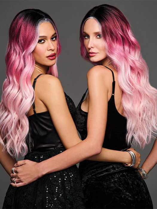 Bubblegum Babe | Extended Lace Front Heat Friendly Synthetic Wig (Mono Part) by Hairdo