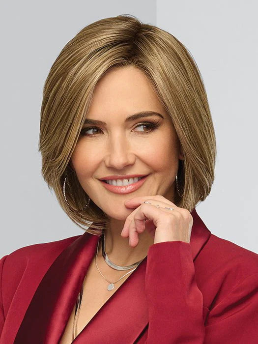 Straight Up With A Twist Elite | Heat Friendly Synthetic Lace Front Hand-Tied (Mono Top) Wig by Raquel Welch