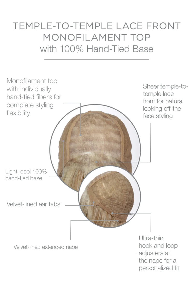 Simmer Elite Petite | Heat Friendly Synthetic Lace Front (Hand-Tied) Wig by Raquel Welch