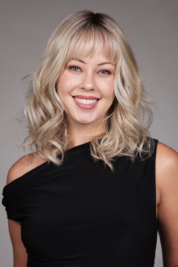 Simone | Heat Friendly Hand-Tied Synthetic Extended Lace Front Wig (Mono Top) by Belle Tress