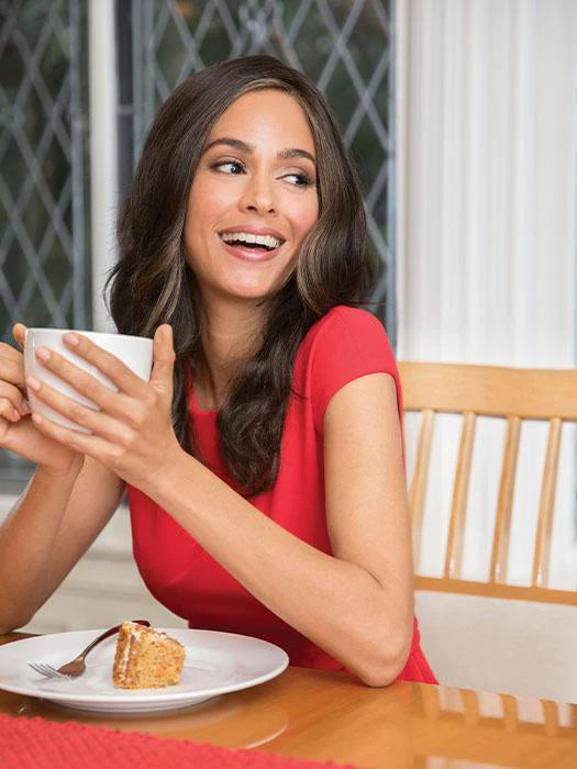 Kayla | SALE 50% | Synthetic Lace Front (Mono TOP) Wig by Amore | MARBLE BROWN & ICE BLOND