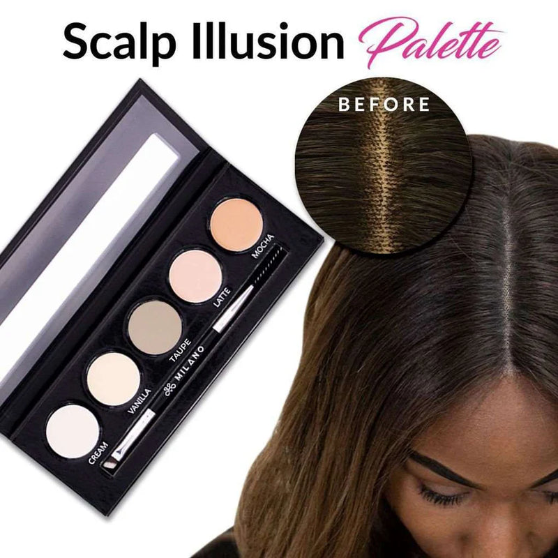Scalp Illusion Palette | Light to Dark Shades for Flawless Scalp Look on Wigs & Toppers