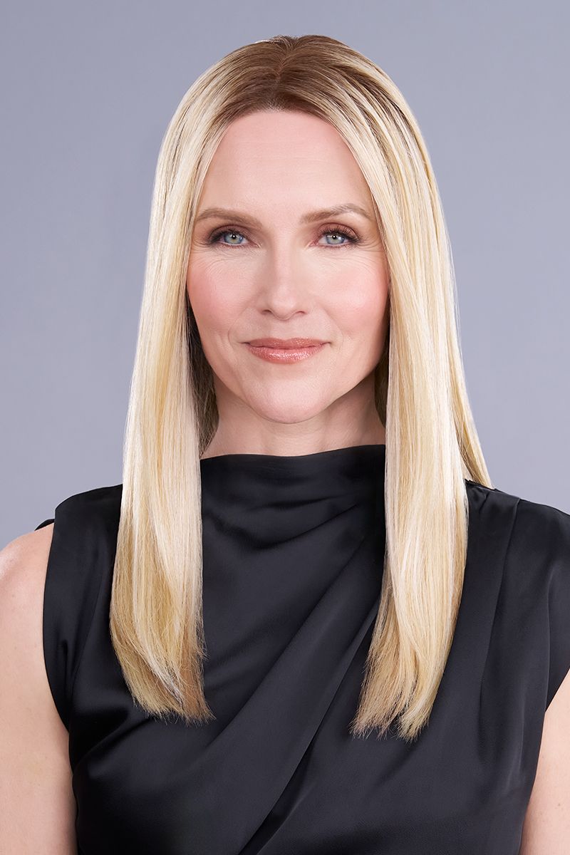 Top Trend Lace HD Straight 18" | Heat Friendly Synthetic Lace Front (Double Mono) Topper by Jon Renau