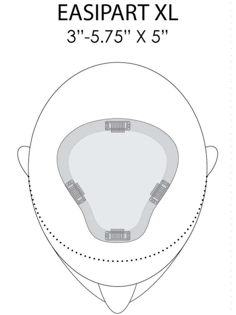 easiPart HH XL 8" | Remy Human Hair Topper by Jon Renau
