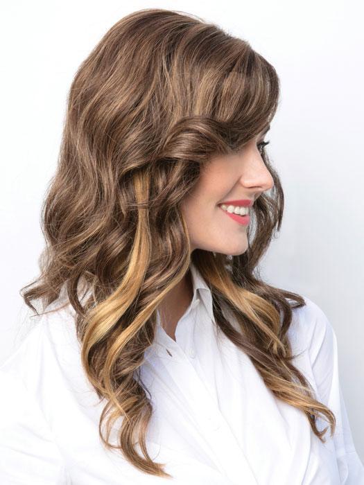 Luxe Top Piece | Synthetic Lace Front Mono Top Topper by Amore