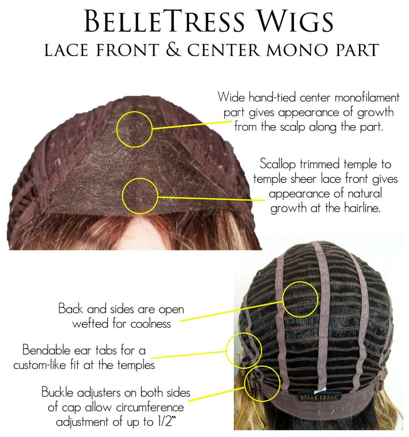 Dolce & Dolce 18 | Heat Friendly Synthetic Lace Front Wig (Center Mono Part) by Belle Tress