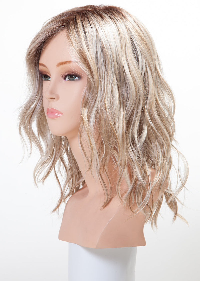 Dalgona 16 Hand-Tied V | Heat Friendly Hand-Tied Synthetic Lace Front Wig (Mono Top) by Belle Tress
