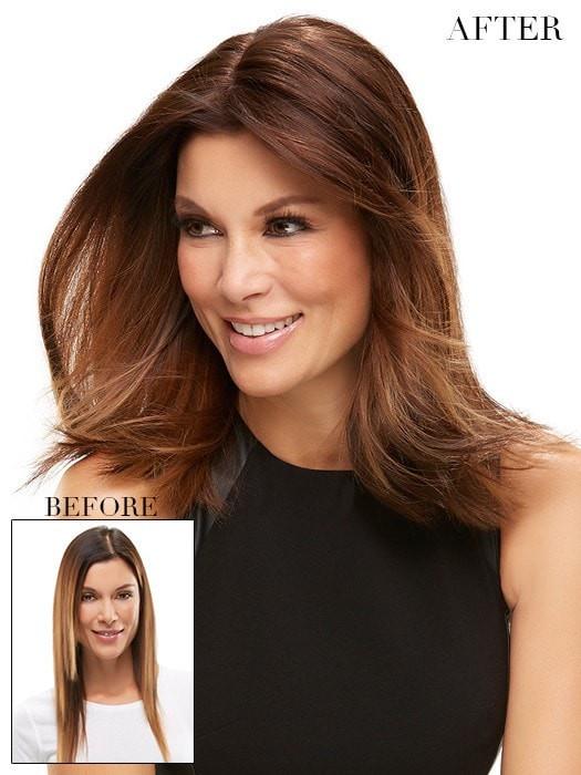 easiPart HD 18" | Heat Friendly Synthetic Topper (Hand-Tied) by Jon Renau