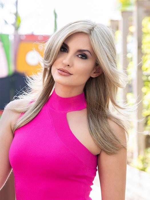 Erica | Human Hair/Synthetic Blend Extended Lace Front (Mono Top)  Wig by Envy
