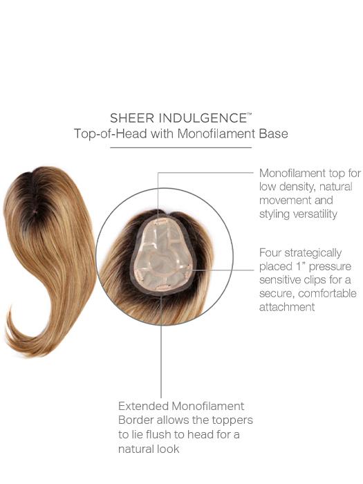 Go All Out 16" | Heat Friendly Synthetic (Mono Top) Topper by Raquel Welch