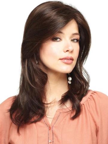 Long Mono Top Piece | Synthetic Hair Topper (Mono Top) by Amore