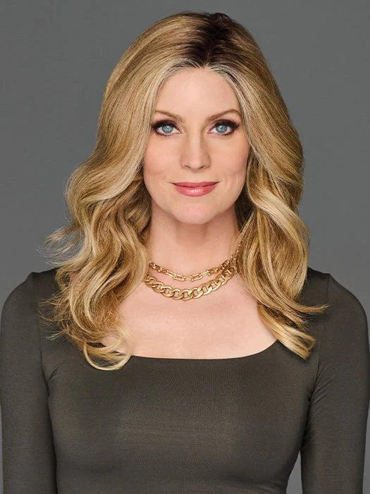 Top Billing 14" Wavy | Heat Friendly Synthetic Lace Front (Mono Top) Topper by Raquel Welch