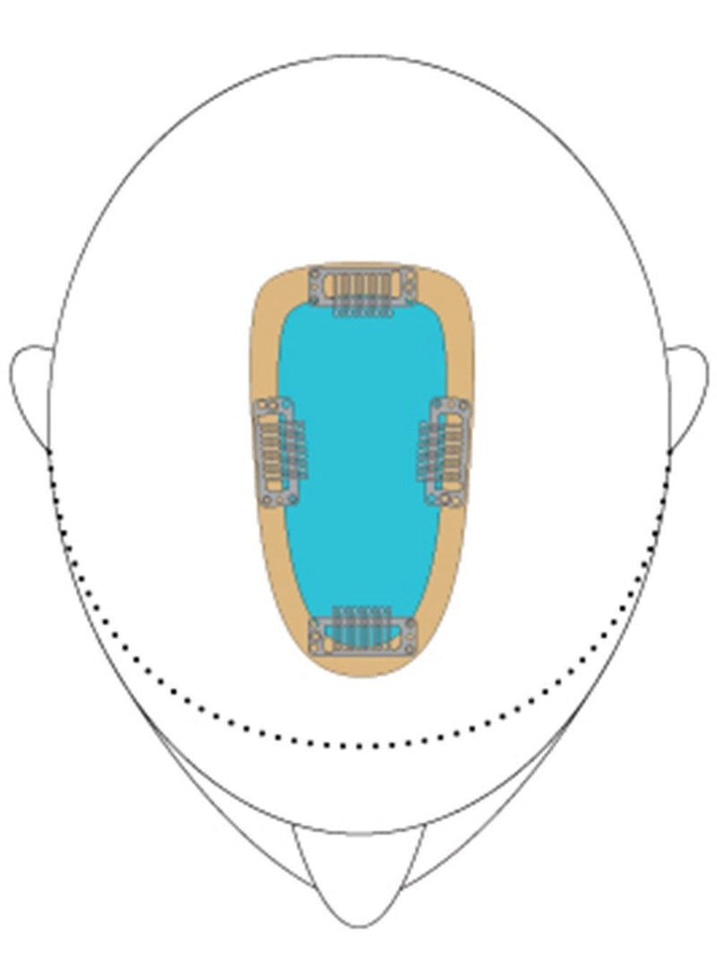 easiPart French HH 8" | Remy Human Hair Topper by Jon Renau