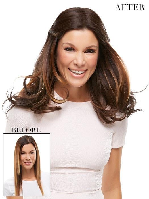 easiPart HD XL 18" | Heat Friendly Synthetic Topper (Hand-Tied) by Jon Renau