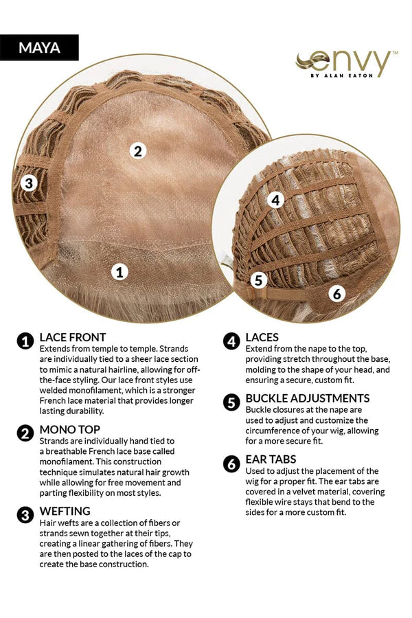 Maya | Synthetic Lace Front (Mono Top) Wig by Envy