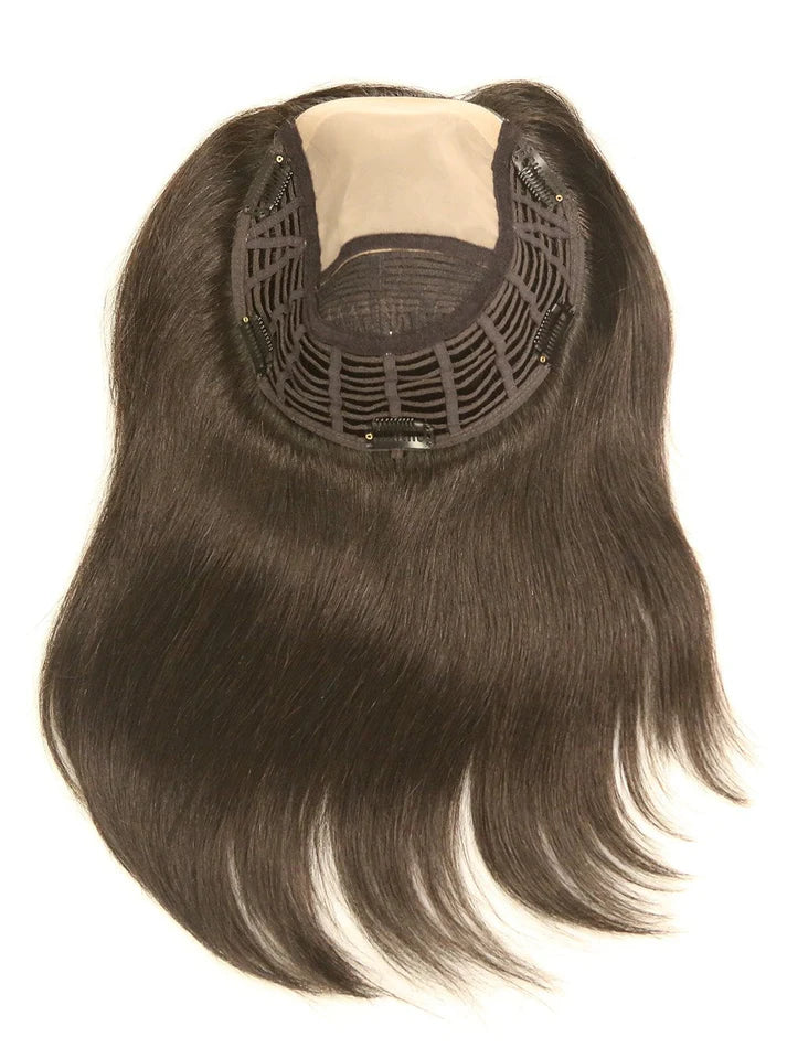 Top Style 18" | Human Hair Topper (Double Monofilament Cap) by Jon Renau