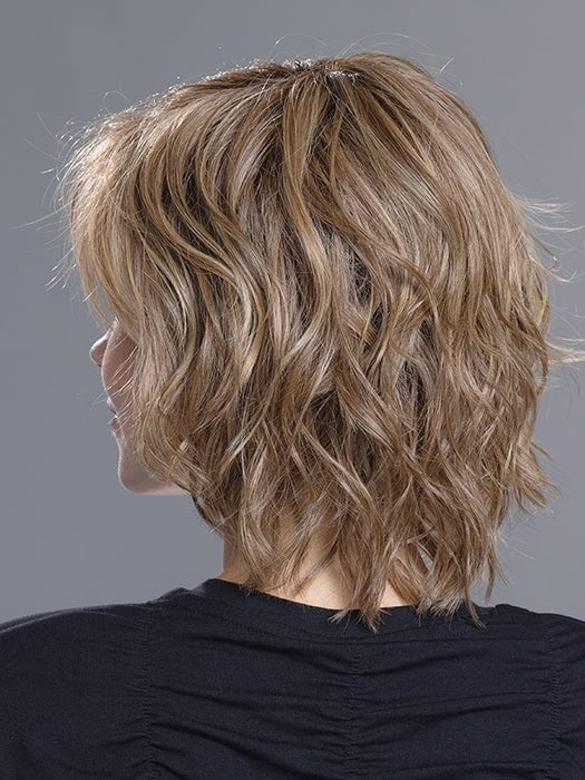 Anima | SALE | Heat Friendly Synthetic Mini Lace Front Mono Crown Wig by Ellen Wille | LIGHT BERNSTEIN ROOTED