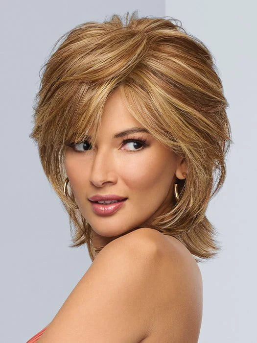 Black Tie Chic | Heat Friendly Synthetic Extended Lace Front Hand-Tied (Mono Top) Wig by Raquel Welch