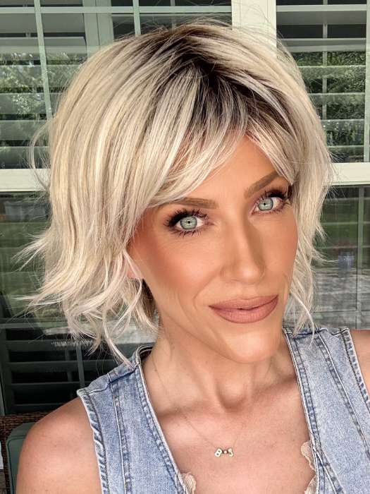 Joss | Heat Friendly Synthetic (Basic Cap) Wig by René of Paris | ICE-BLOND