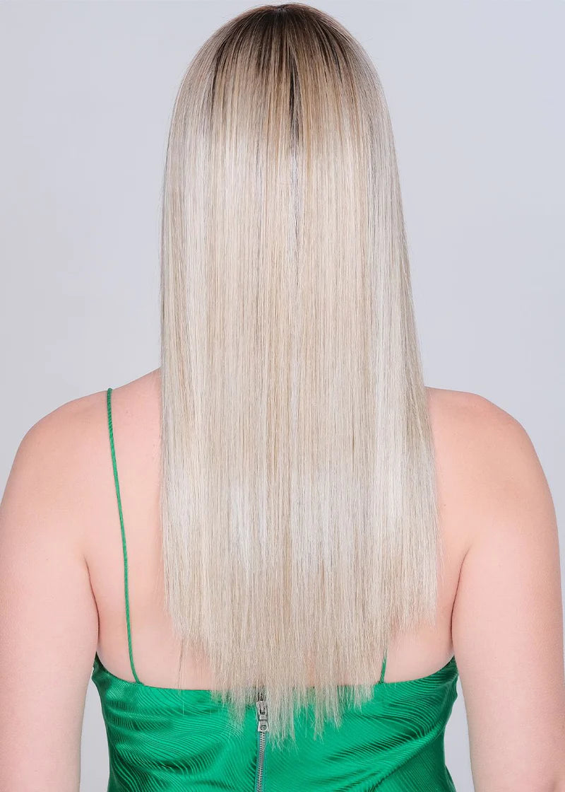 Bossa Nova | SALE 50% | Heat Friendly Synthetic Lace Front Wig  (Centre Mono) by Belle Tress | BOMBSHELL BLONDE