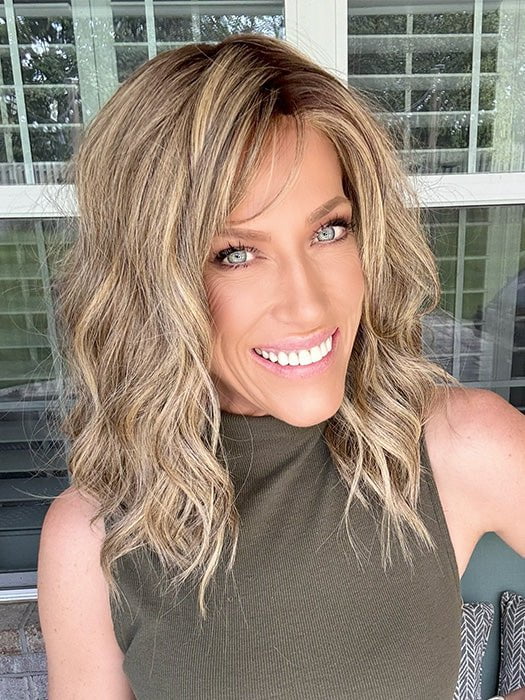 Maeve | Heat Friendly Synthetic Extended Lace Front (Mono Part) Wig by Jon Renau | MALIBU BLONDE