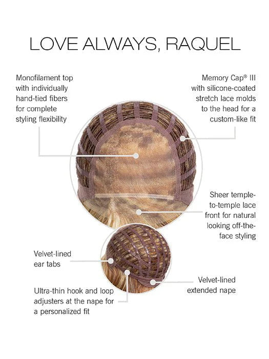 Love Always, Raquel | Heat Friendly Synthetic Extended Lace Front (Mono Top) Wig by Raquel Welch
