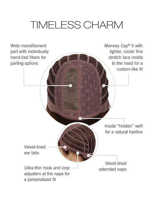 Timeless Charm | Heat Friendly Synthetic (Mono Part) Wig by Raquel Welch