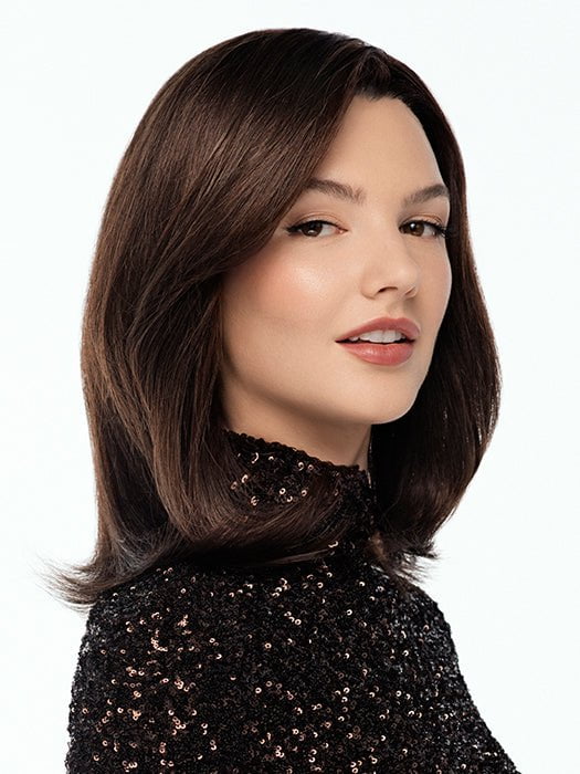 Stunning | Human Hair Extended Lace Front (Mono Top) Hand-Tied Wig by TressAllure