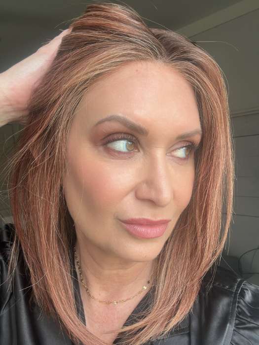 Stunning | Human Hair Extended Lace Front (Mono Top) Hand-Tied Wig by TressAllure