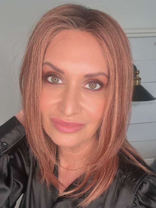 Stunning | Human Hair Extended Lace Front (Mono Top) Hand-Tied Wig by TressAllure