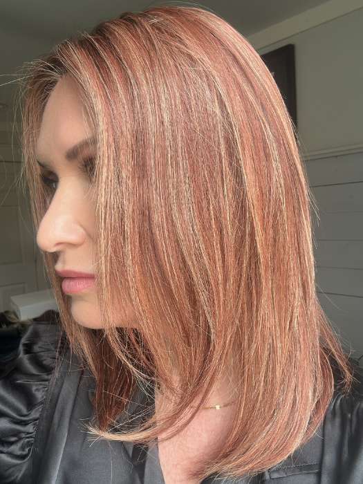 Stunning | Human Hair Extended Lace Front (Mono Top) Hand-Tied Wig by TressAllure