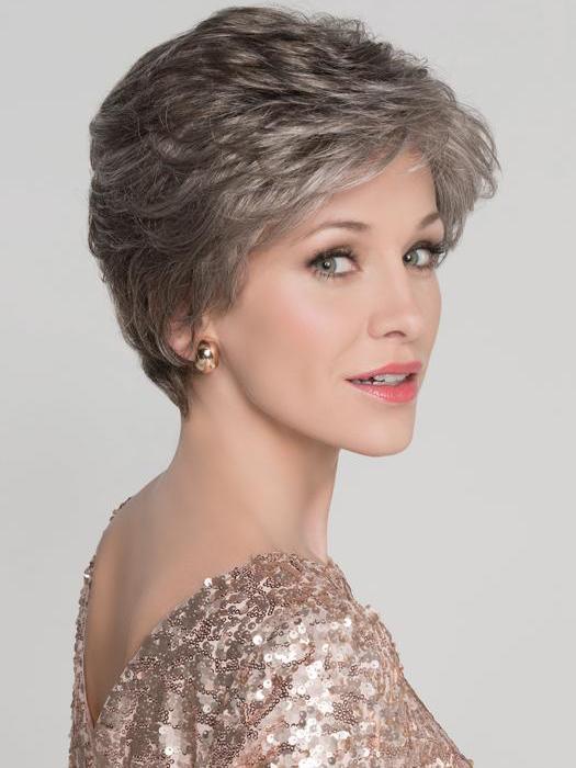Alexis Deluxe | SALE 50% | Synthetic Extended Lace Front, Partially Hand-Tied (Mono Top) Wig by Ellen Wille | SMOKE MIX