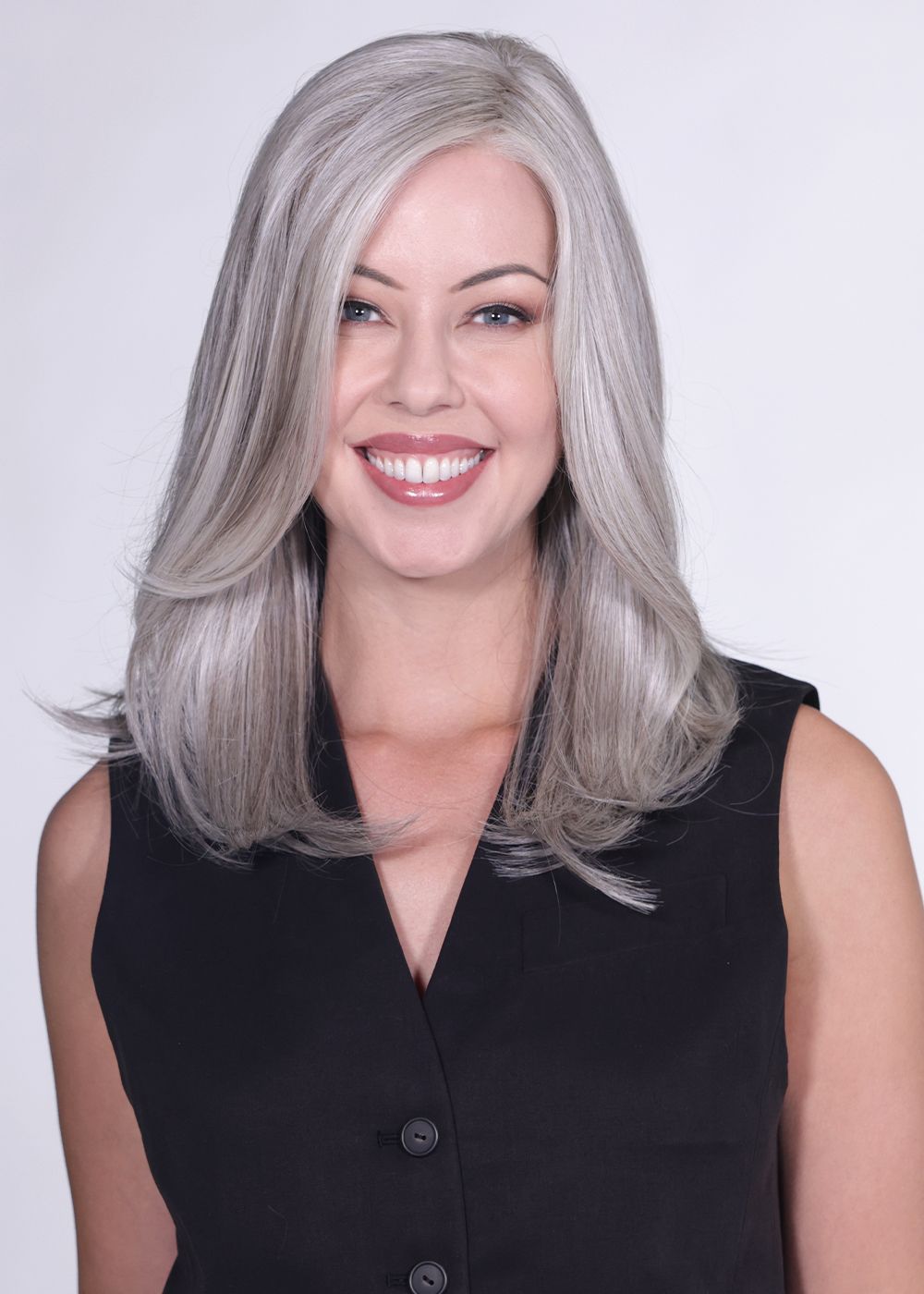 Fontaine | Heat Friendly Hand-Tied Synthetic Extended Lace Front Wig (Mono Top) by Belle Tress