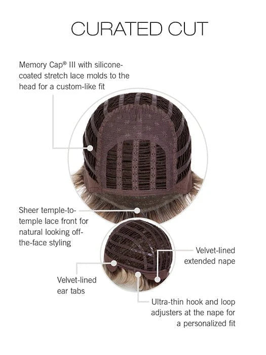 Curated Cut | Heat Friendly Synthetic Extended Lace Front Wig by Raquel Welch