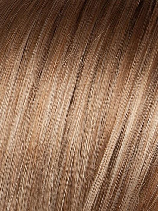 Color Sand-Rooted = Light Brown, Medium Honey Blonde, and Light Golden Blonde blend with Dark Roots